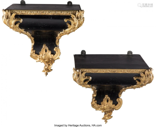 61210: A Pair of French Gilt Bronze Mounte…