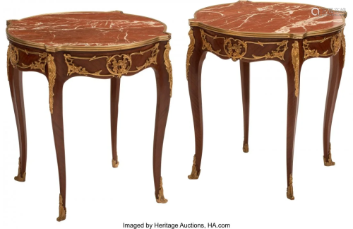 61213: A Pair of French Louis XV-Style Gilt B…