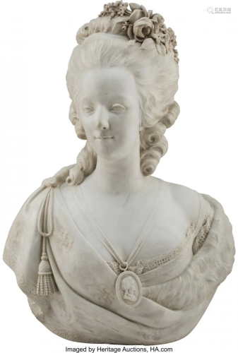 61082: A Marble Bust of Marie Antoinette 2…