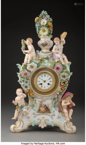 61217: A Meissen Polychrome and Partial-Gil…