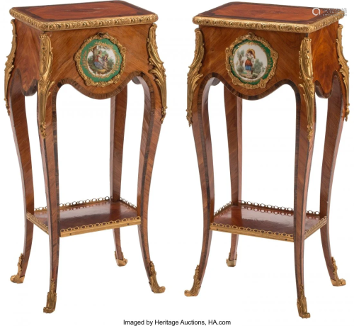 61218: A Pair of Louis XV-Style Gilt Bronze …