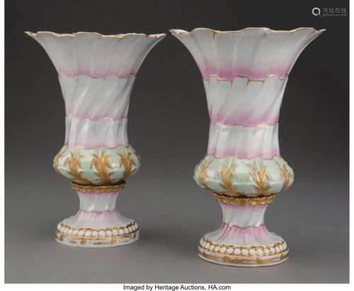 61125: A Pair of Meissen Polychrome and P…