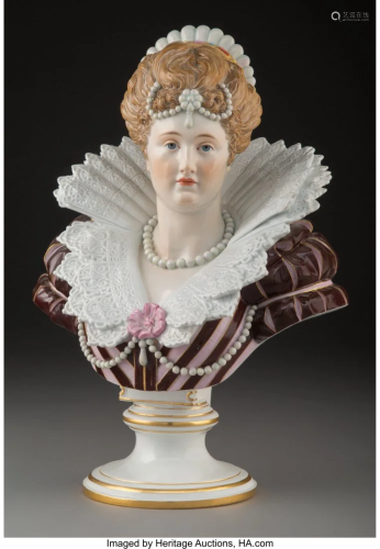 61126: A Meissen Polychrome Porcelain Figur…
