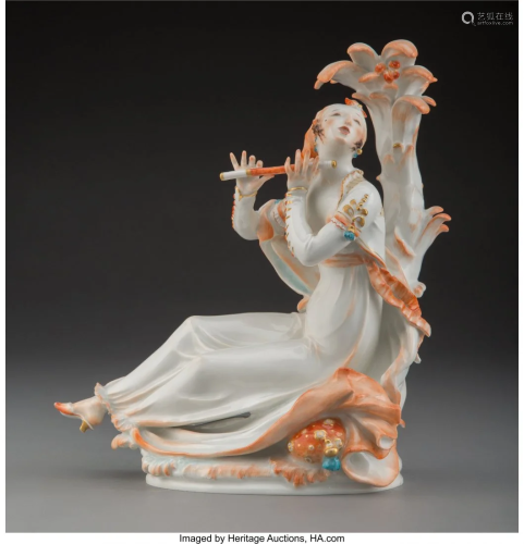 61129: A Meissen Polychrome and Partial-Gil…