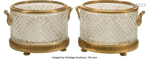 61171: A Pair of French Baccarat-Style Bron…