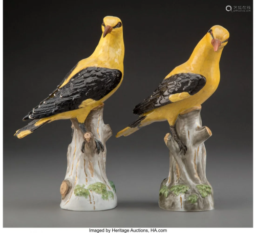 61131: A Pair of Meissen Polychromed and …
