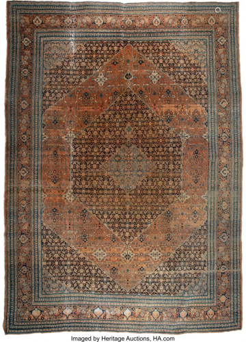 61394: A Tabriz Rug, 20th century 27 x 2…