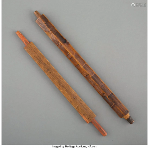 70583: Two Plains Wood Pipe Stems Lengths: …