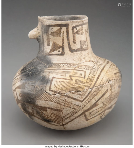 70085: An Anasazi Black-On-White Effigy Jar …