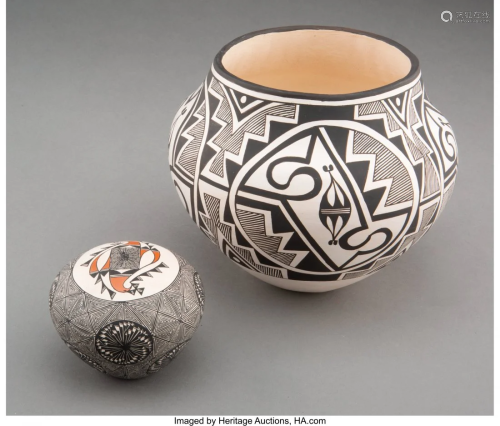 70556: Two Acoma Pottery Items including an …