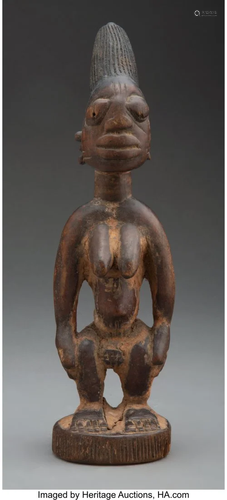 70683: A Yoruba Female Twin Figure ere ibe…