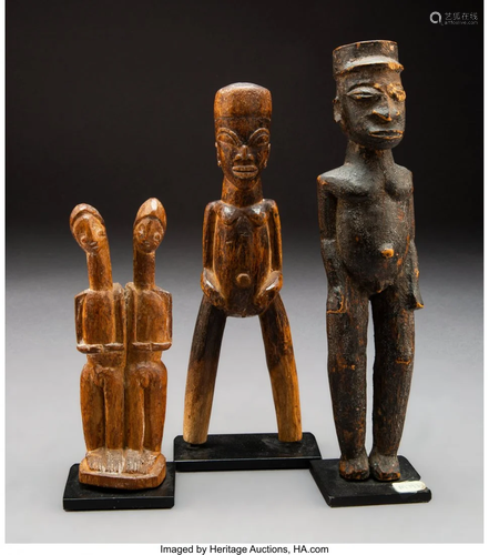 70691: Three Lobi Figures Burkina Faso/Gha…