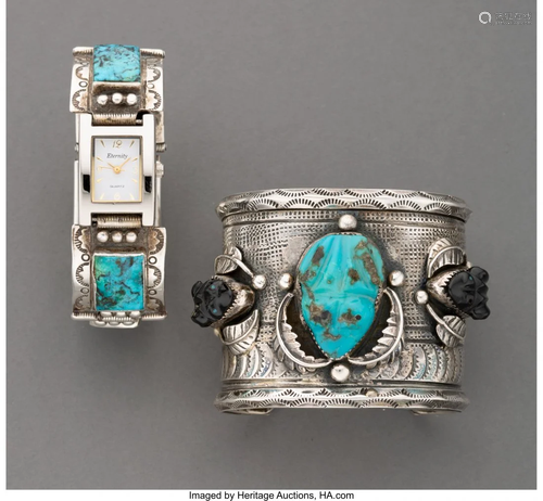 70536: Two Navajo Bracelets c. 1980 …