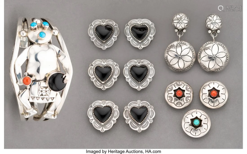 70540: Eleven Southwest Jewelry Items in…