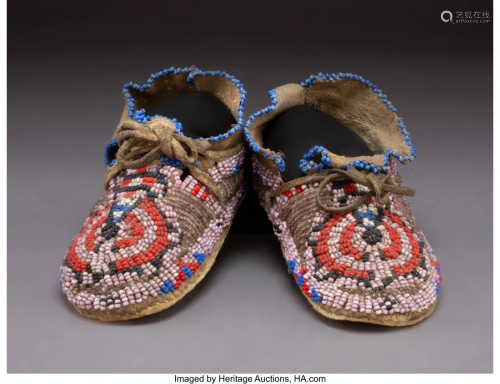 70137: A Pair of Cheyenne Child's Beaded …