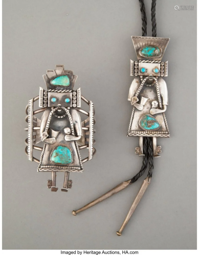 70045: Two Navajo Jewelry Items c. 1…