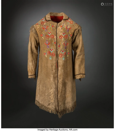 70414: A Sioux Quilled Hide Jacket Belong…