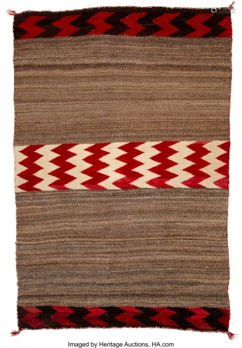 70392: A Navajo Double Saddle Blanket c. …