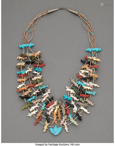 70331: A Navajo Fetish Necklace c. 1980 s…