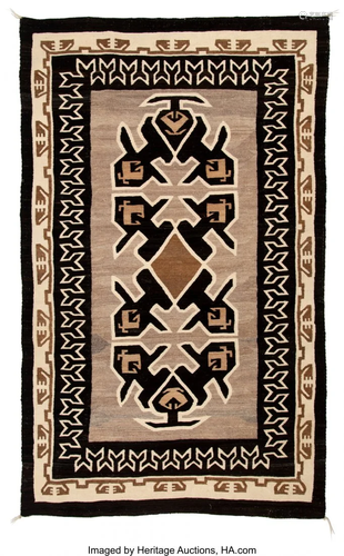 70397: A Navajo Regional Rug Two Gray Hil…