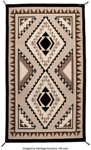 70398: A Navajo Regional Rug Two Gray Hil…