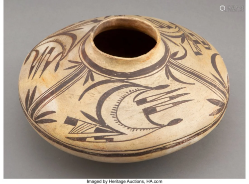 70075: A Polacca Seed Jar c. 1880 clay, pa…