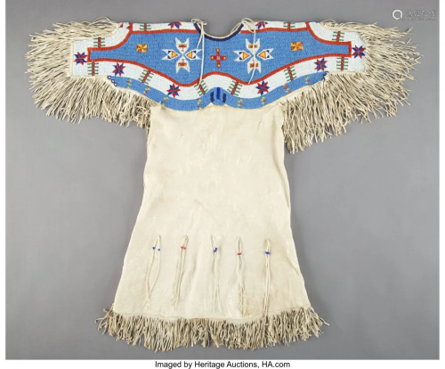 70439: A Sioux Girl's Beaded Hide Dress …