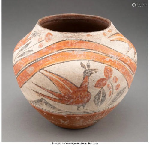 70082: A Zia Polychrome Jar c. 1900 cl…