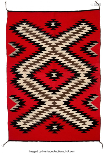 70372: A Navajo Regional Rug c. 1940 Nat…