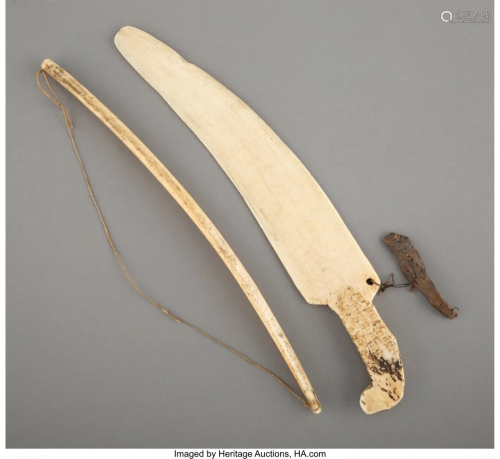 70260: Two Eskimo Implements c. 1870 includ…