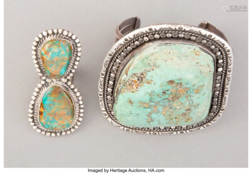 70041: Two Navajo Jewelry Items c. 1…