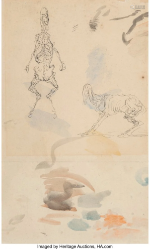 68019: Attributed to Honoré Daumier (French…