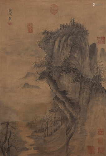 CHINESE SCROLL PAINTING OF MOUNTIA…