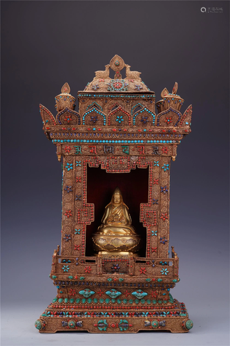 TIBETAN GITL BRONZE SEATED TSONG…