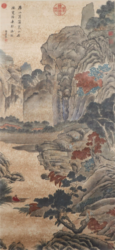 CHINESE SCROLL PAINTING OF MOUNTIA…