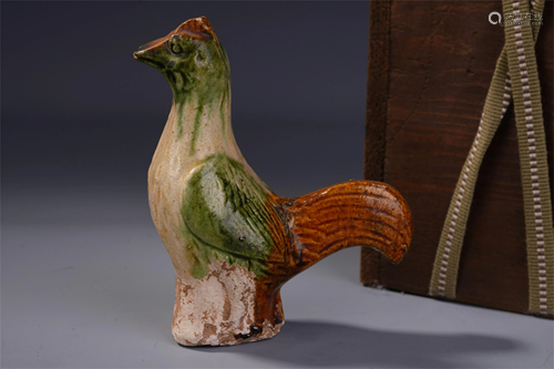 CHINESE POTTERY SANCAI CHICKEN