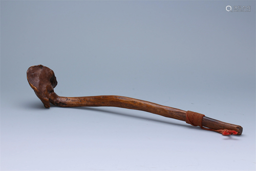 CHINESE BOXWOOD RUYI SCEPTER