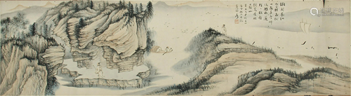 CHIENSE SCROLL PAINTING OF MOUNTAIN…