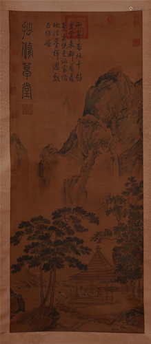 CHINESE SCROLL PAINTING OF MOUNTAIN…