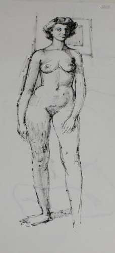 Peter Collins, twelve pen and ink on paper, Studies of female nudes, largest 35 x 25cm, unframed