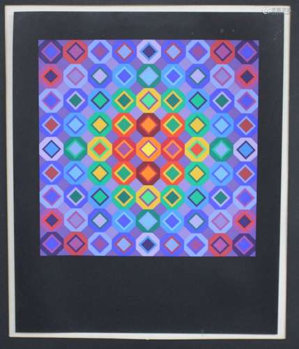 Victor Vasarely (1906-1997), screenprint, Untitled, 146/340, signed, 39.5 x 59cm Condition: Card