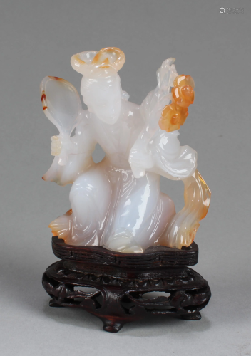 Antique Chinese Carved Agate Ornament