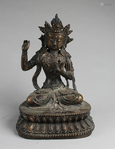 Chinese Gilt Bronze Buddha Statue