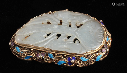 Chinese Jade Brooch