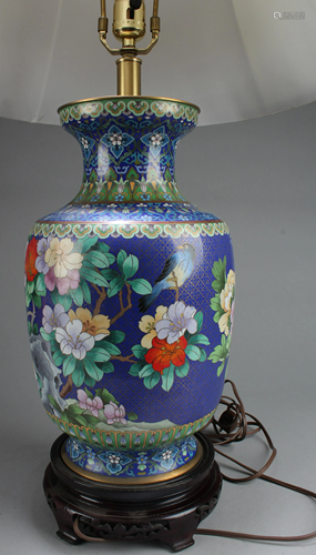 Chinese Cloisonne Table Lamp