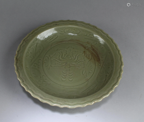 Chinese Celadon Charger