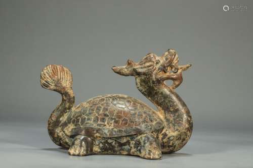 汉代时期青铜龙龟