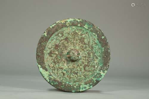 汉代海水纹青铜镜