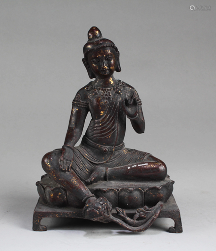 Chinese Bronze Bodhisattva Statue