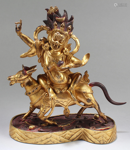 Chinese Gilt Bronze Bodhisattva Statue